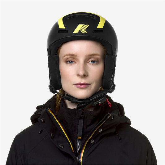 FAITO K-Way - Casques - Casque - Unisexe - BLACK P-YELLOW-ORANGE-BLUE
