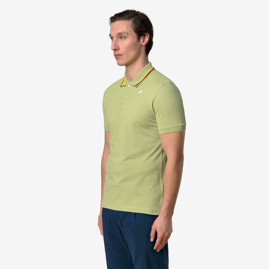 JUD PIQUE SLIM - Polos - Polo - Homme - Green Dk Lime