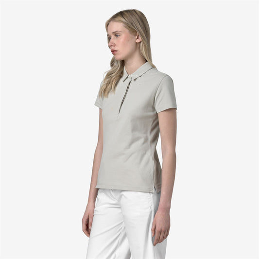 AMEDEA PIQUE SLIM - Polos - Polo - Femme - BEIGE LT