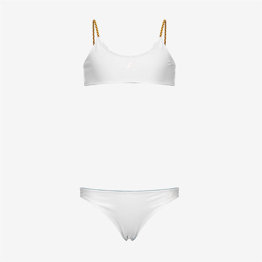 P. SCARLETT DOUBLE BEACH - Maillots de bain - Bikini - Fille - Green Iron-White