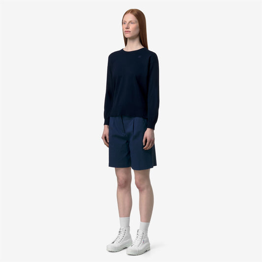 DOMITINE COTTON PS - Maille - Pull-over - Femme - Blue Depth