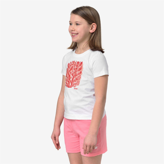 P. MELIS CORAIL JERSEY - T-shirts et hauts - T-shirt - Fille - White-White