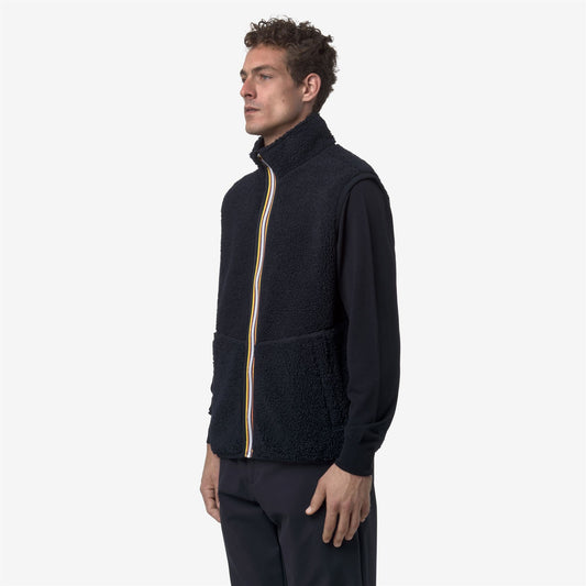 YANNICK SHERPA POLAR DOUBLE - Polaire - Gilet - Homme - Blue Depth-Blue Depth