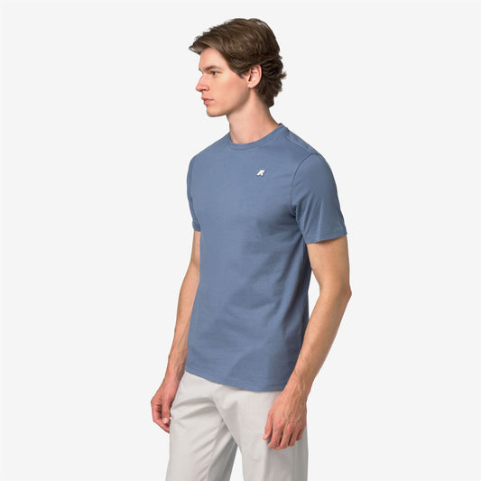 ODOM JERSEY PEACH - T-shirts et hauts - T-shirt - Homme - Blue Wild