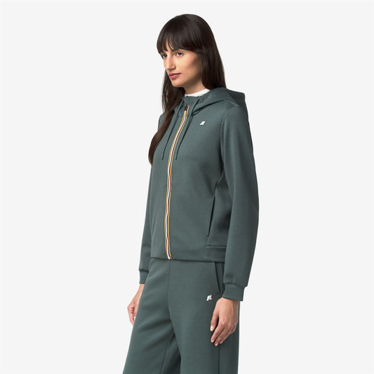 DEVA LIGHT SPACER - Polaire - Sweat à capuche zippé intégral - Femme - Green Balsam