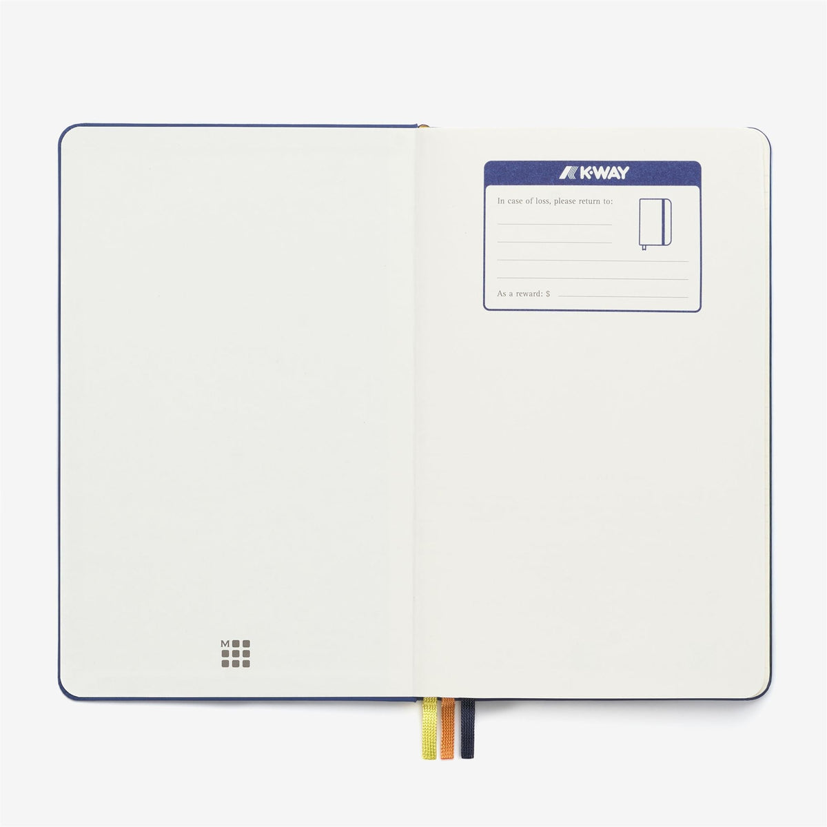 NOTEBOOK MOLESKINE FOR K-WAY - Carnet - Cahier - Unisexe - Blue Royal Marine