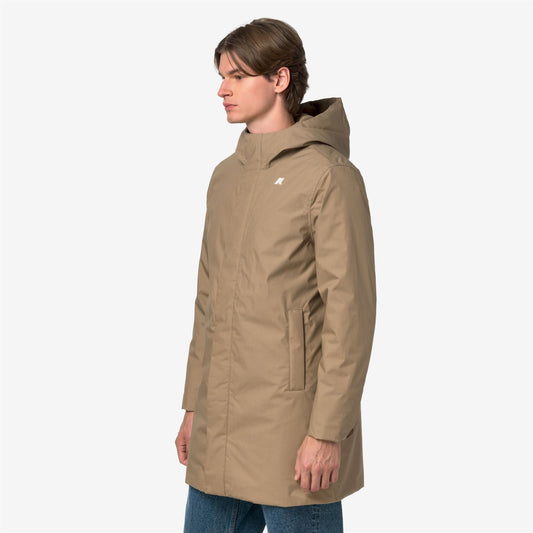 THOMAS WARM MICRO CANVAS - Vestes - Long - Homme - Beige Khaki
