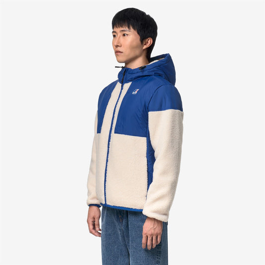 SAMSON 4.0 ORSETTO - Polaire - Sweat à capuche zippé intégral - Unisexe - Blue Royal Marine-White Tofu