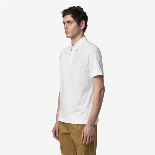 VIGGO LT STRETCH JERSEY SLIM - Polos - Polo - Homme - White-White