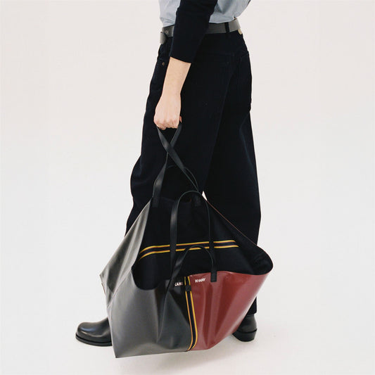 PRATIQUE LARGE - Sacs - Sac fourre-tout - Unisexe - Black-Red Dk Amaranto