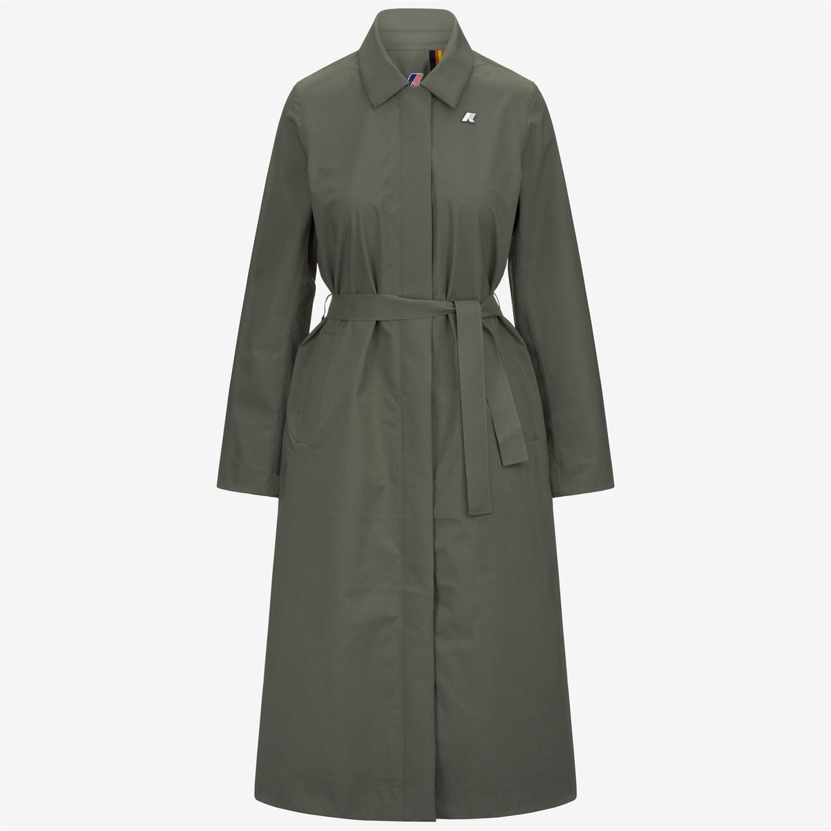 BARBRA STRETCH 2L - Vestes - Long - Femme - Green Lichen