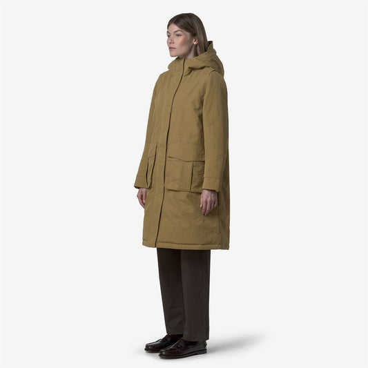 BRUNIL COTTON FEEL - Vestes - Long - Femme - Beige Seed-Beige FUR