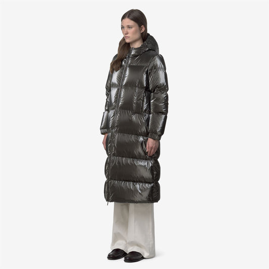 RUENNE THERMO PEARLY - Vestes - Long - Femme - Black Olive Combo-Black Olive
