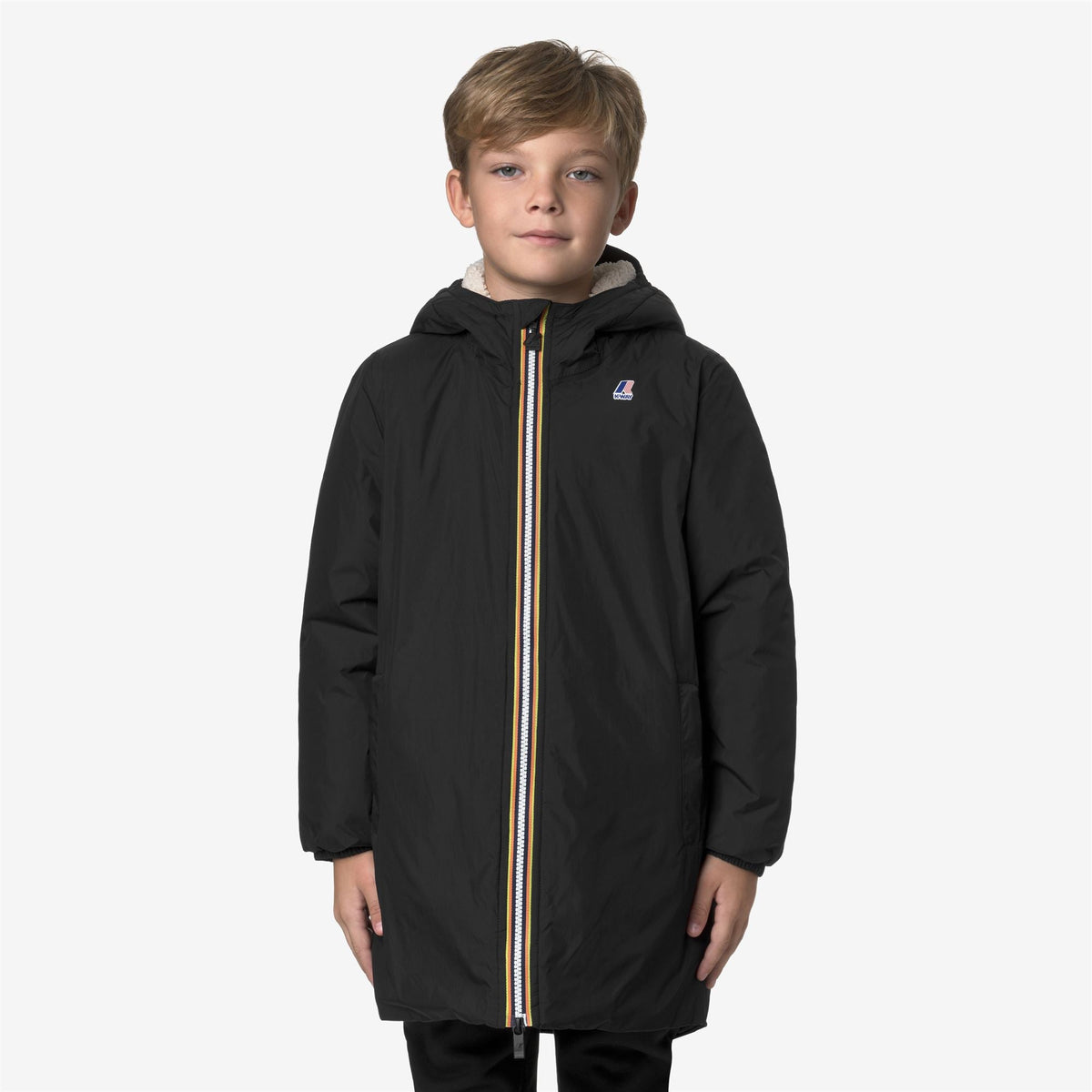 P. LE VRAI 4.0 EIFFEL ORSETTO - Vestes - Longueur 3/4 - Enfant unisexe - Black Pure