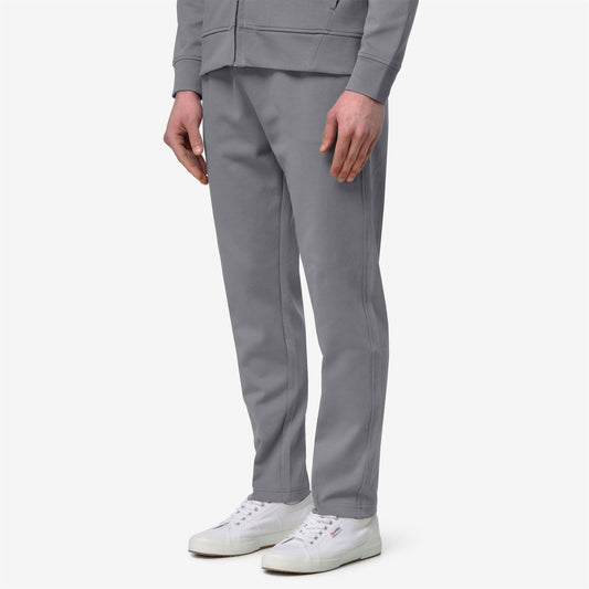 ITON INTERLOCK - Pantalon - Pantalons de sport - Homme - Grey Frost