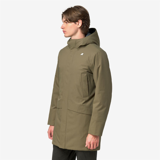JARNO TWILL MARMOTTA - Vestes - Court - Homme - Green Army-Blue Airforce