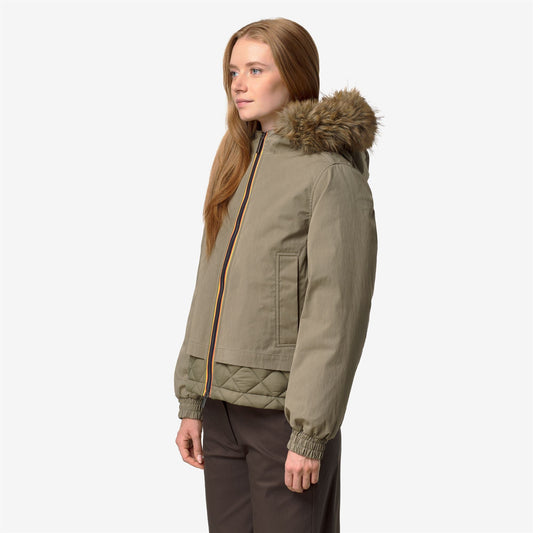 TOSCA WAX COTTON NYLON - Vestes - Court - Femme - Green Army