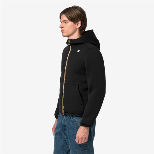JACK SPACER NYLON DOUBLE - Vestes - Court - Homme - Black Pure-Green Army