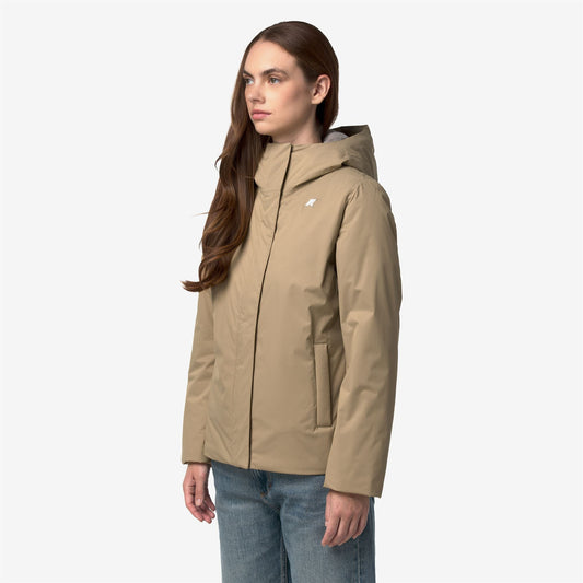LIL TWILL SOFT BEAVER - Vestes - Court - Femme - Beige Khaki-Grey Warm