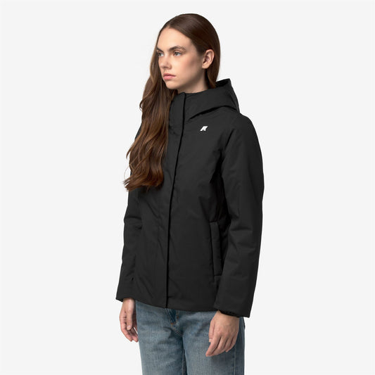 LIL TWILL SOFT BEAVER - Vestes - Court - Femme - Black Pure-Grey Warm