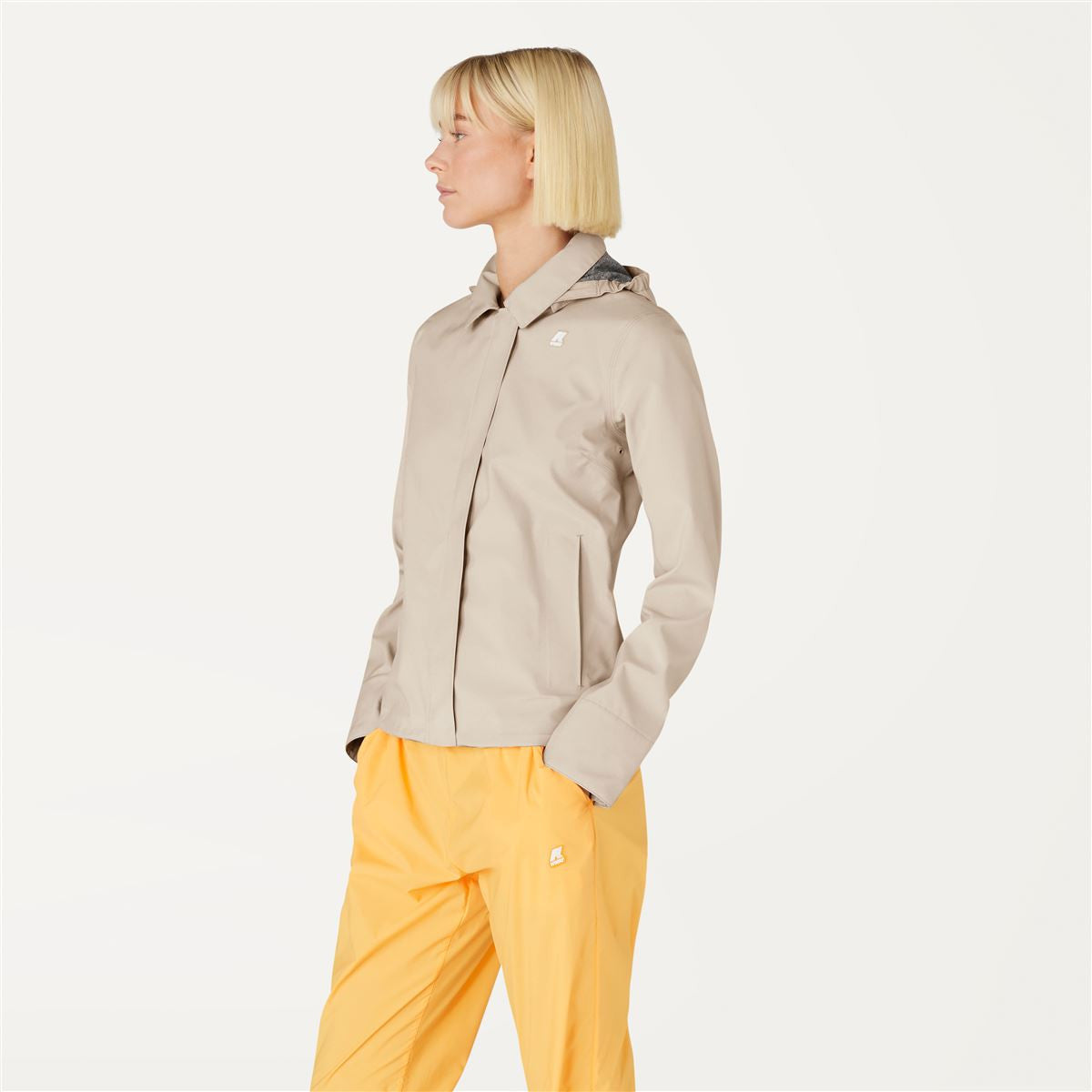 LILLA BONDED JERSEY - Vestes - Court - Femme - BEIGE LT