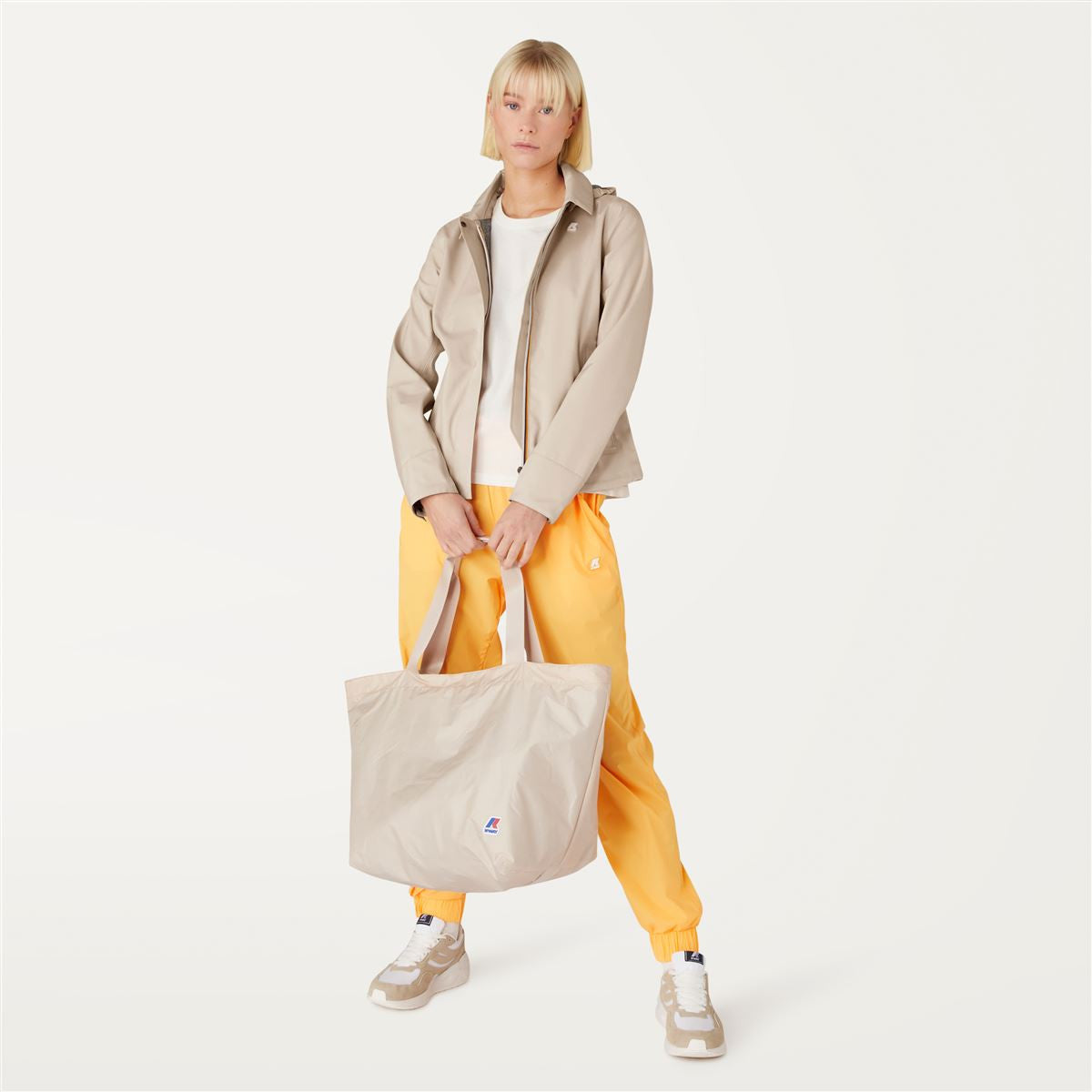 LILLA BONDED JERSEY - Vestes - Court - Femme - BEIGE LT