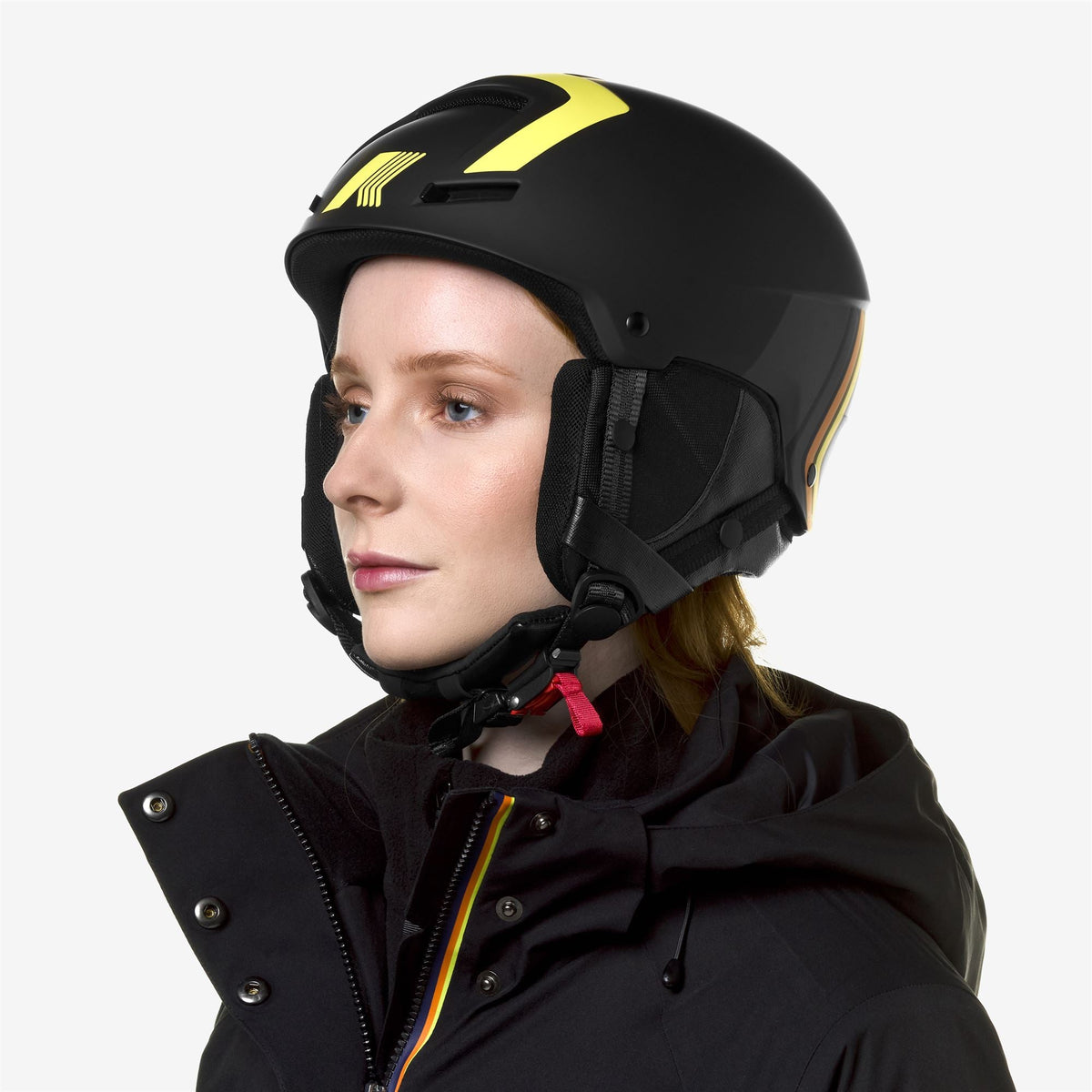 FAITO K-Way - Casques - Casque - Unisexe - BLACK P-YELLOW-ORANGE-BLUE