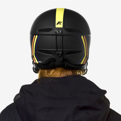 FAITO K-Way - Casques - Casque - Unisexe - BLACK P-YELLOW-ORANGE-BLUE