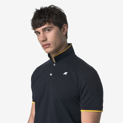 VINCENT PIQUE SLIM - Polos - Polo - Homme - Blue Depth