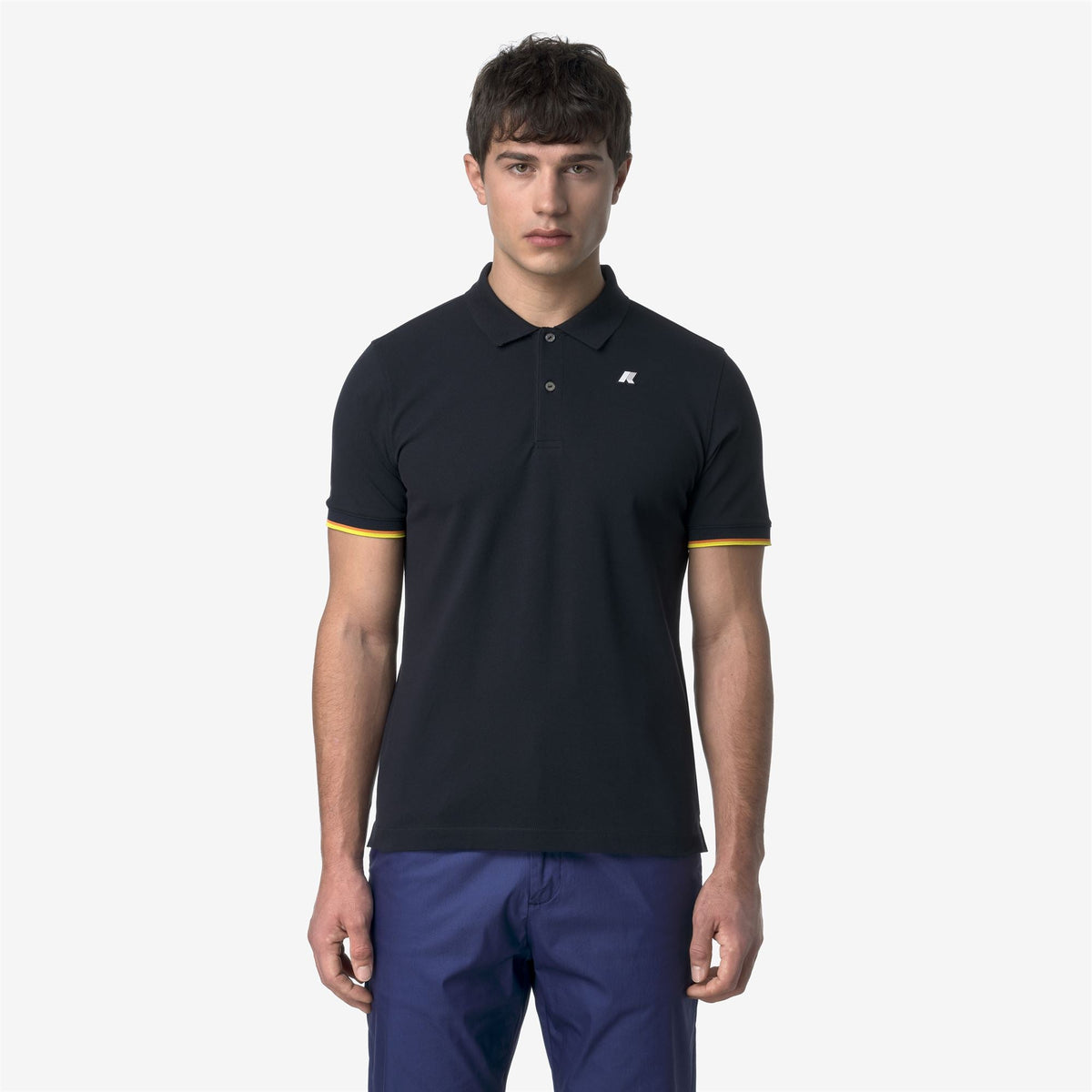 VINCENT PIQUE SLIM - Polos - Polo - Homme - Blue Depth