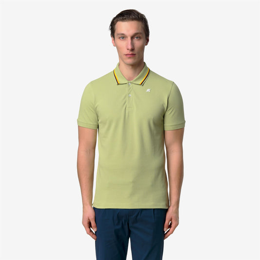 JUD PIQUE SLIM - Polos - Polo - Homme - Green Dk Lime
