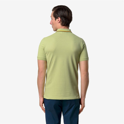 JUD PIQUE SLIM - Polos - Polo - Homme - Green Dk Lime