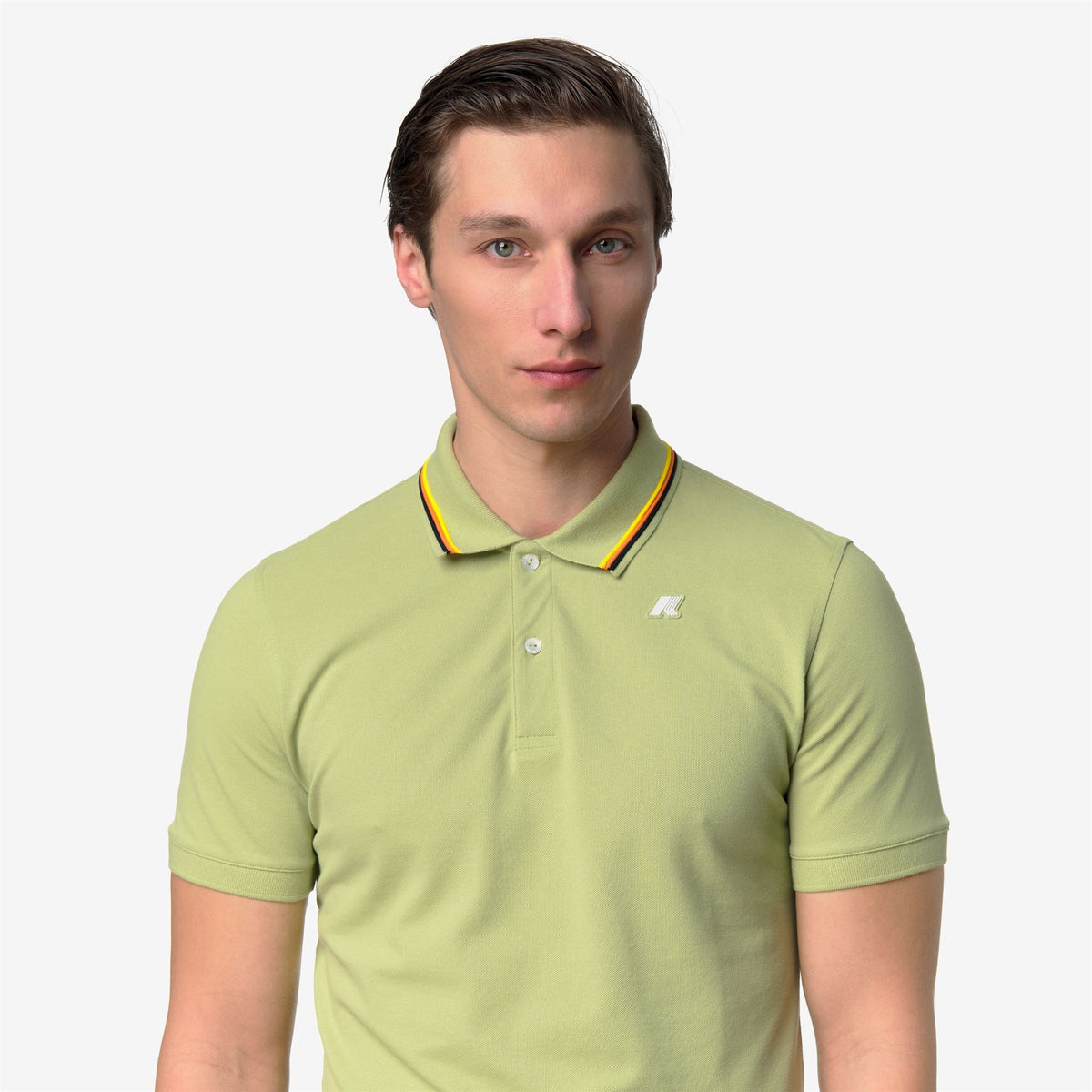 JUD PIQUE SLIM - Polos - Polo - Homme - Green Dk Lime