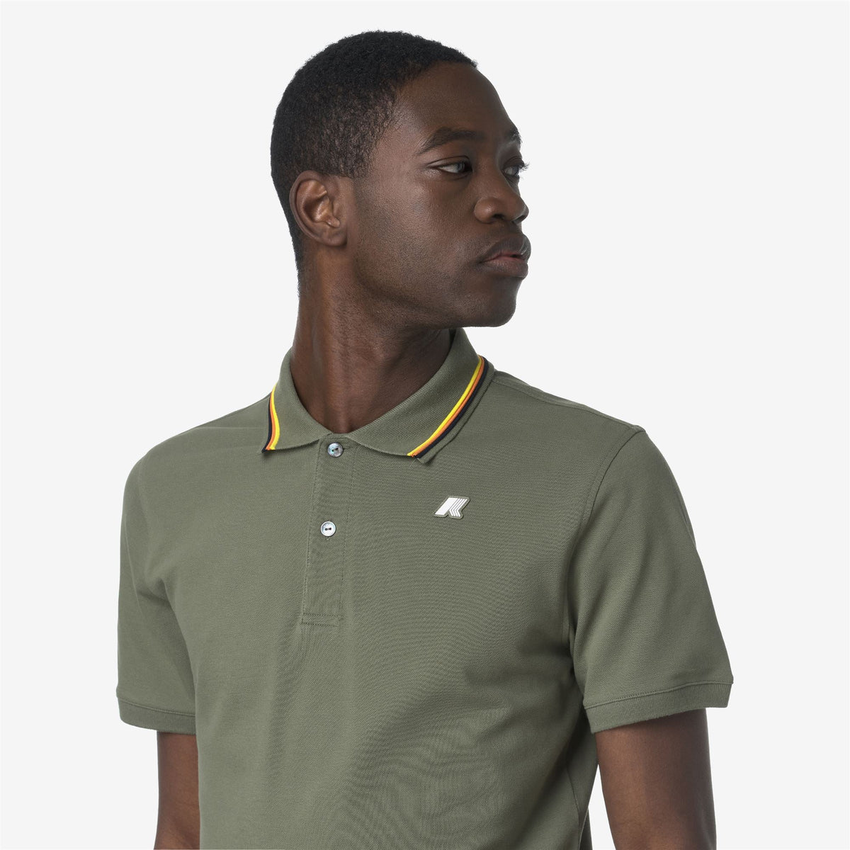 JUD PIQUE SLIM - Polos - Polo - Homme - Green Lichen