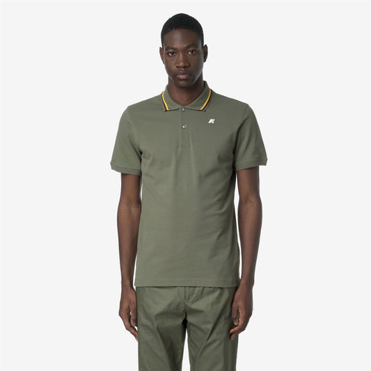 JUD PIQUE SLIM - Polos - Polo - Homme - Green Lichen