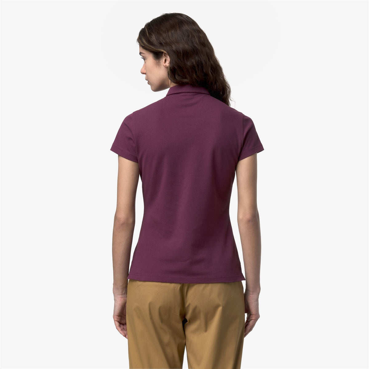 AMEDEA PIQUE SLIM - Polos - Polo - Femme - Violet Mauve Wine