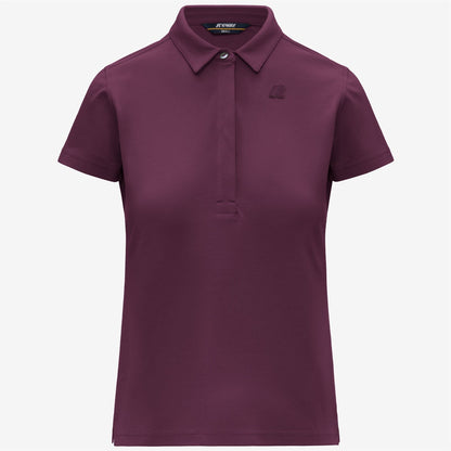 AMEDEA PIQUE SLIM - Polos - Polo - Femme - Violet Mauve Wine