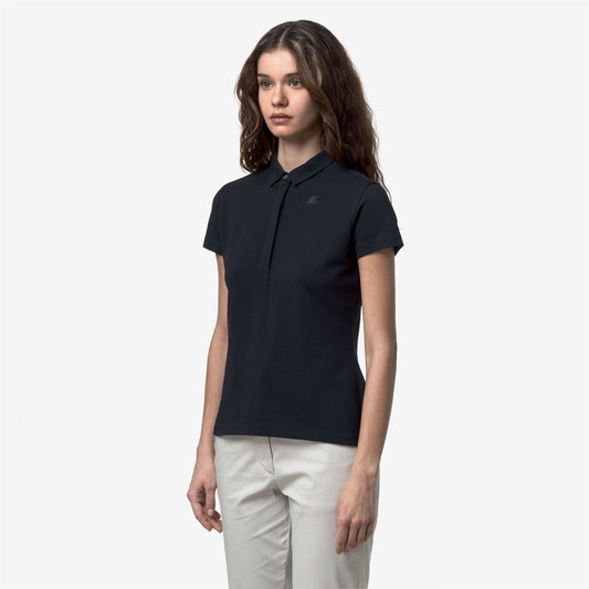AMEDEA PIQUE SLIM - Polos - Polo - Femme - Blue Depth
