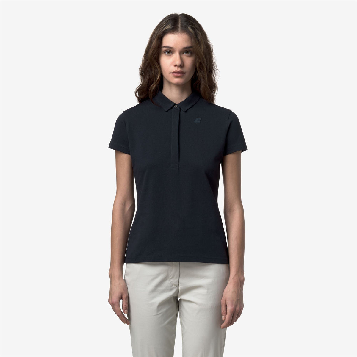 AMEDEA PIQUE SLIM - Polos - Polo - Femme - Blue Depth