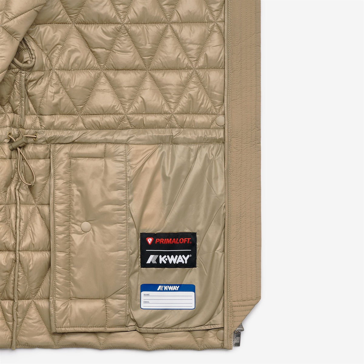 SELENE DIAMOND QUILTED WARM - Vestes - Milieu - Femme - Beige Khaki