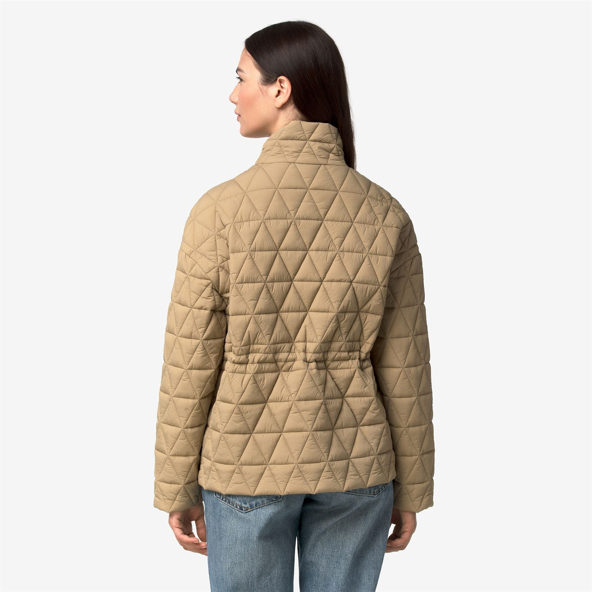 SELENE DIAMOND QUILTED WARM - Vestes - Milieu - Femme - Beige Khaki