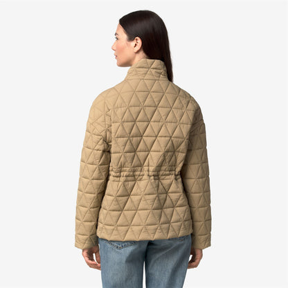 SELENE DIAMOND QUILTED WARM - Vestes - Milieu - Femme - Beige Khaki