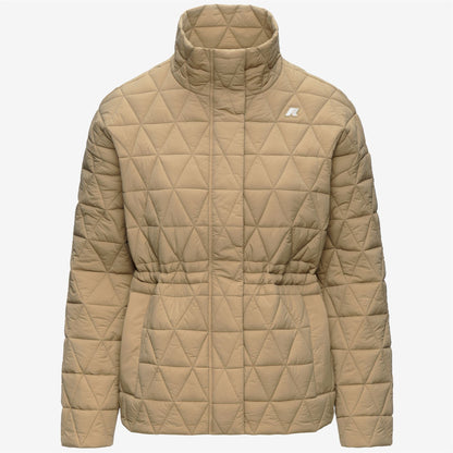 SELENE DIAMOND QUILTED WARM - Vestes - Milieu - Femme - Beige Khaki