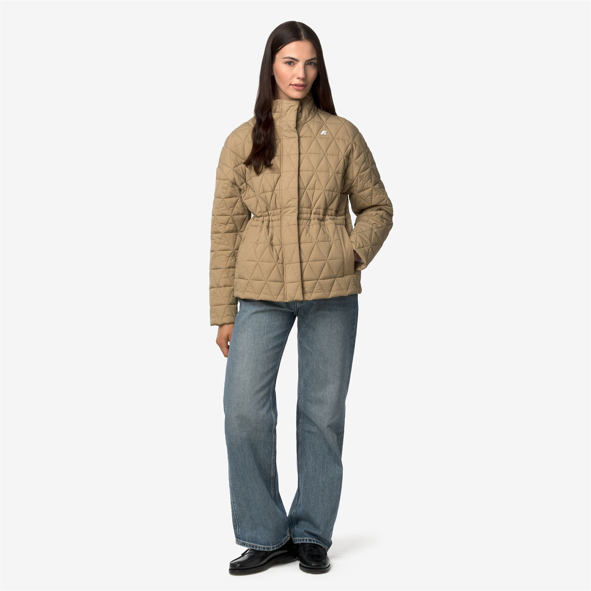 SELENE DIAMOND QUILTED WARM - Vestes - Milieu - Femme - Beige Khaki