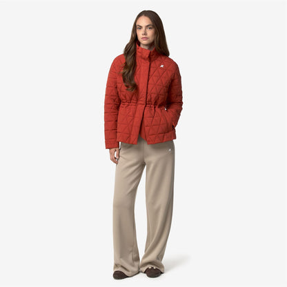 SELENE DIAMOND QUILTED WARM - Vestes - Milieu - Femme - Red Dk Chili