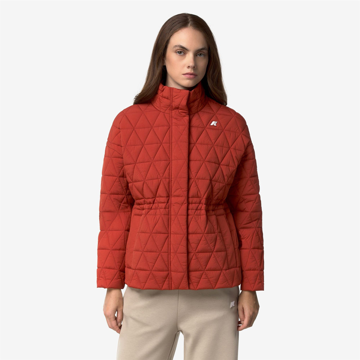 SELENE DIAMOND QUILTED WARM - Vestes - Milieu - Femme - Red Dk Chili