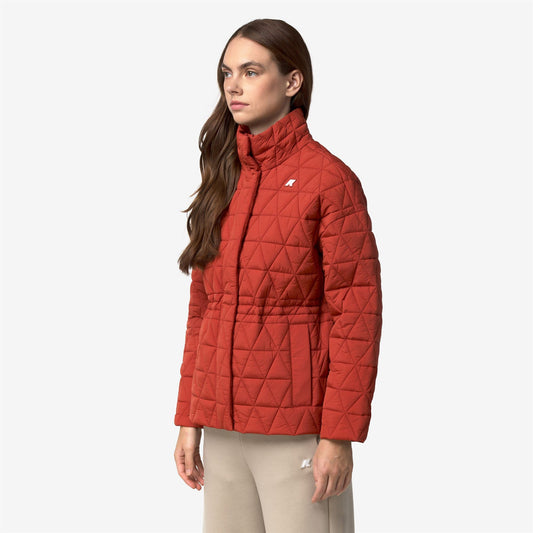 SELENE DIAMOND QUILTED WARM - Vestes - Milieu - Femme - Red Dk Chili