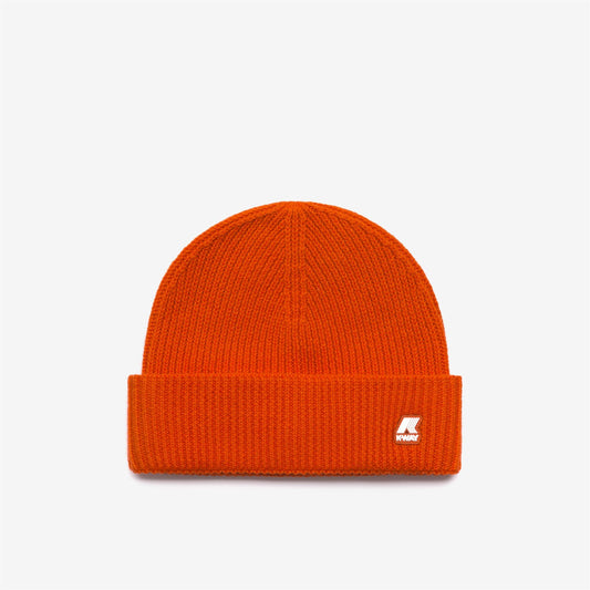BRICE CARDIGAN STITCH WOOL - Couvre-chef - Chapeau - Unisexe - Orange Pumpkin