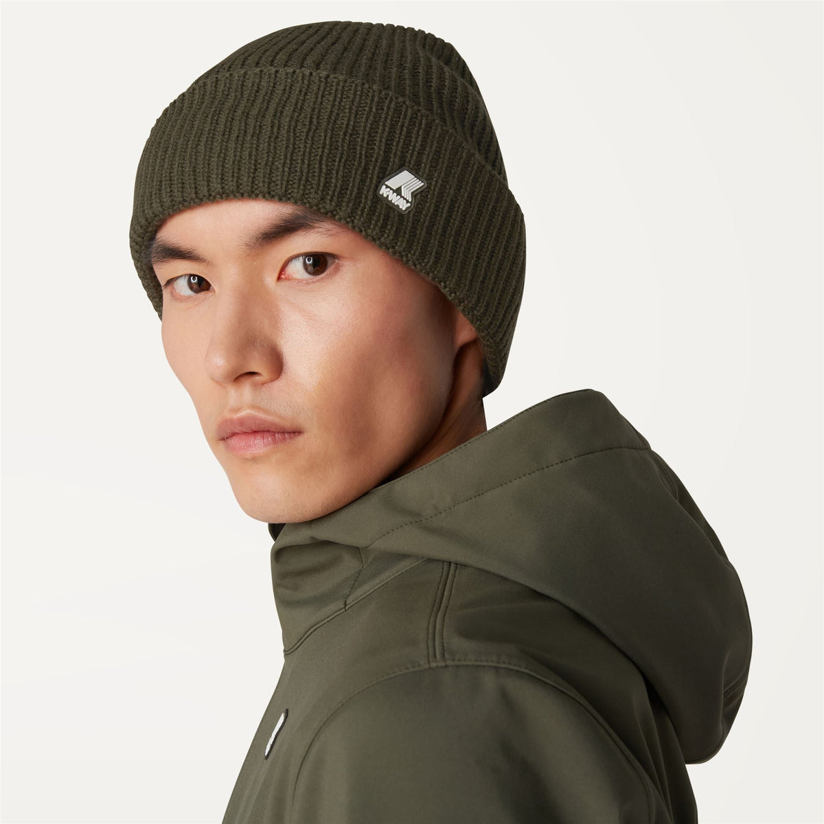 BRICE CARDIGAN STITCH WOOL - Couvre-chef - Chapeau - Unisexe - GREEN BLACKISH