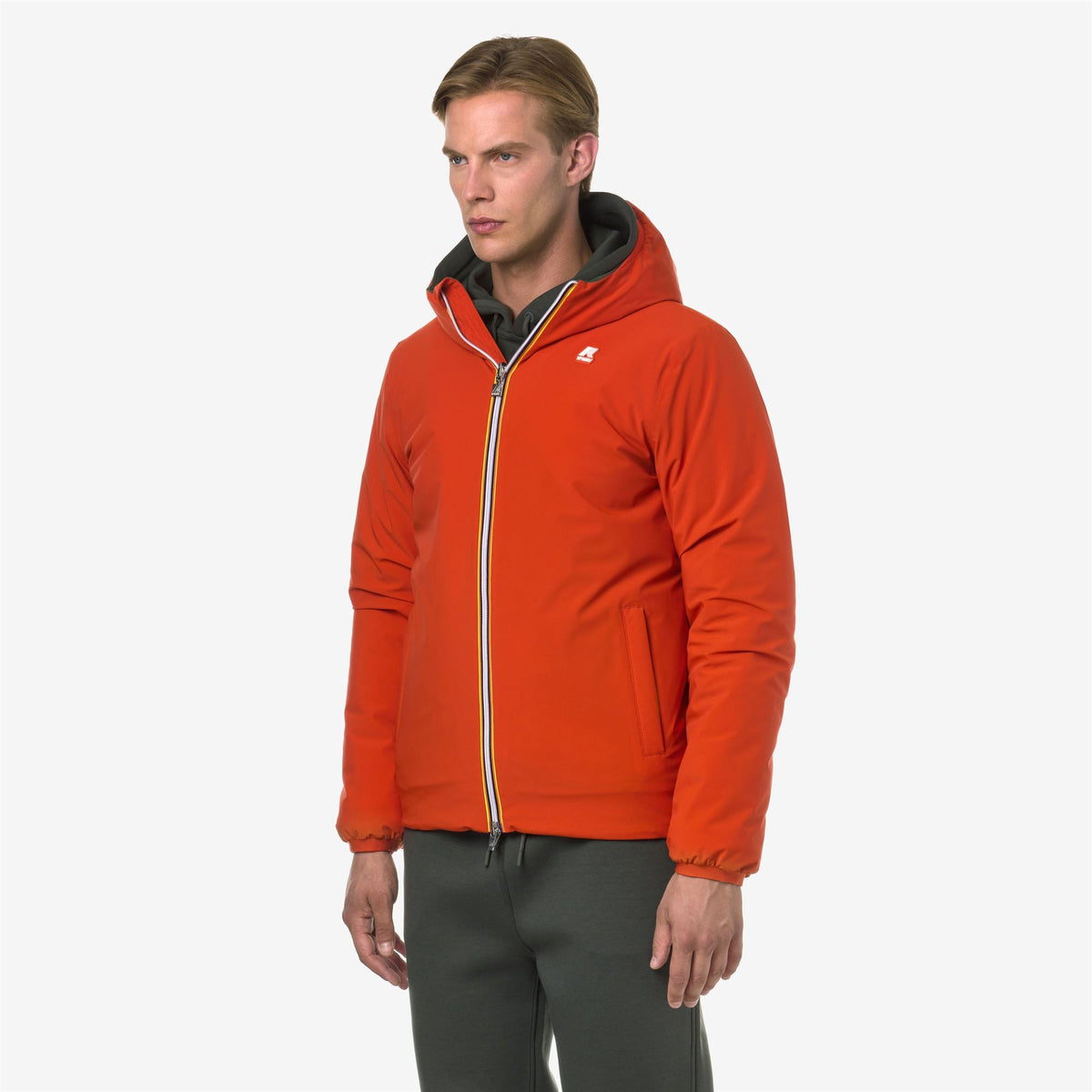 JACK ST WARM DOUBLE - Vestes - Court - Homme - Orange P-Green B